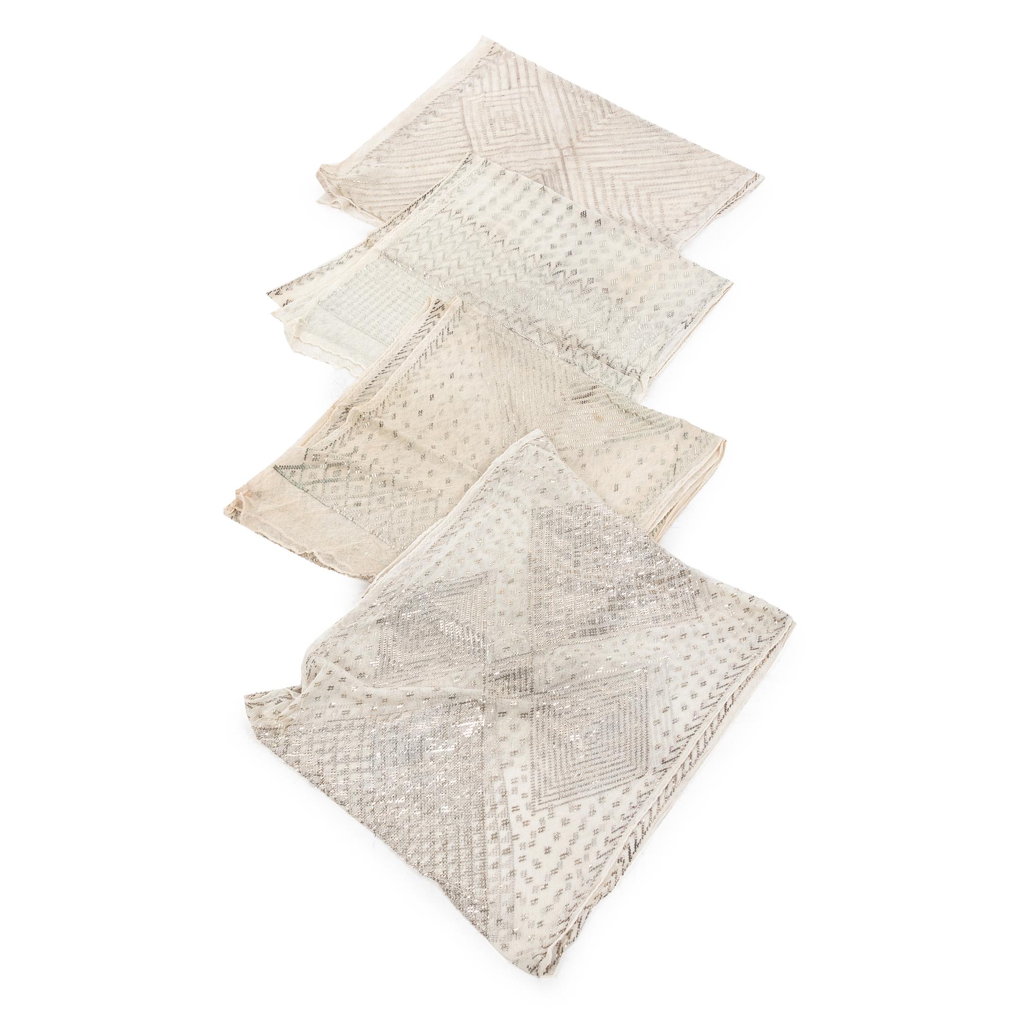Four Egyptian Assuit Shawls