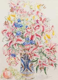 Wefe Deliss, (American, 20th Century), Floral Still Life with Lilies