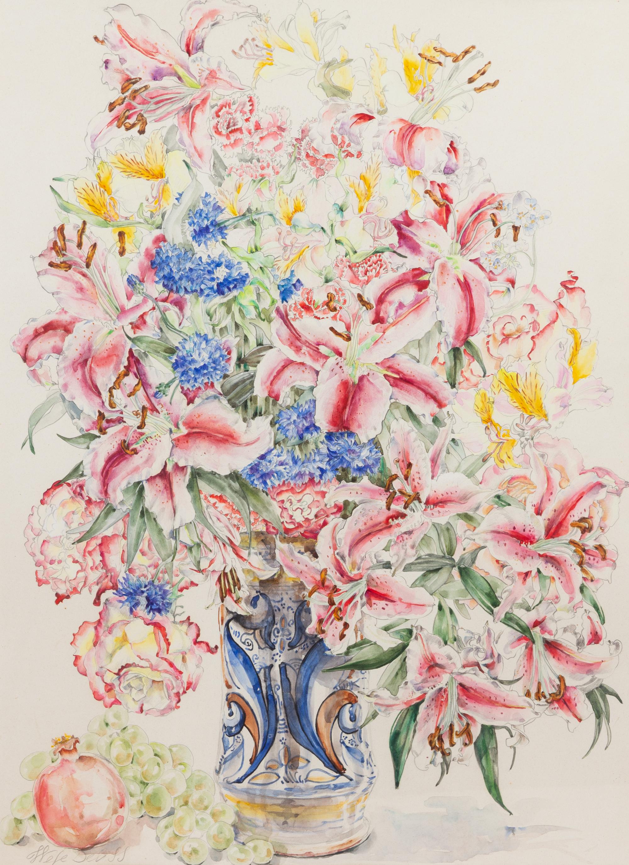 Wefe Deliss, (American, 20th Century), Floral Still Life with Lilies
