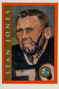 A Collection of Six Chicago Bears Hall of Fame Signed Displays Featuring Doug Atkins, Stan Jones, George McAfee, George Musso, George Connor and Mike Ditka