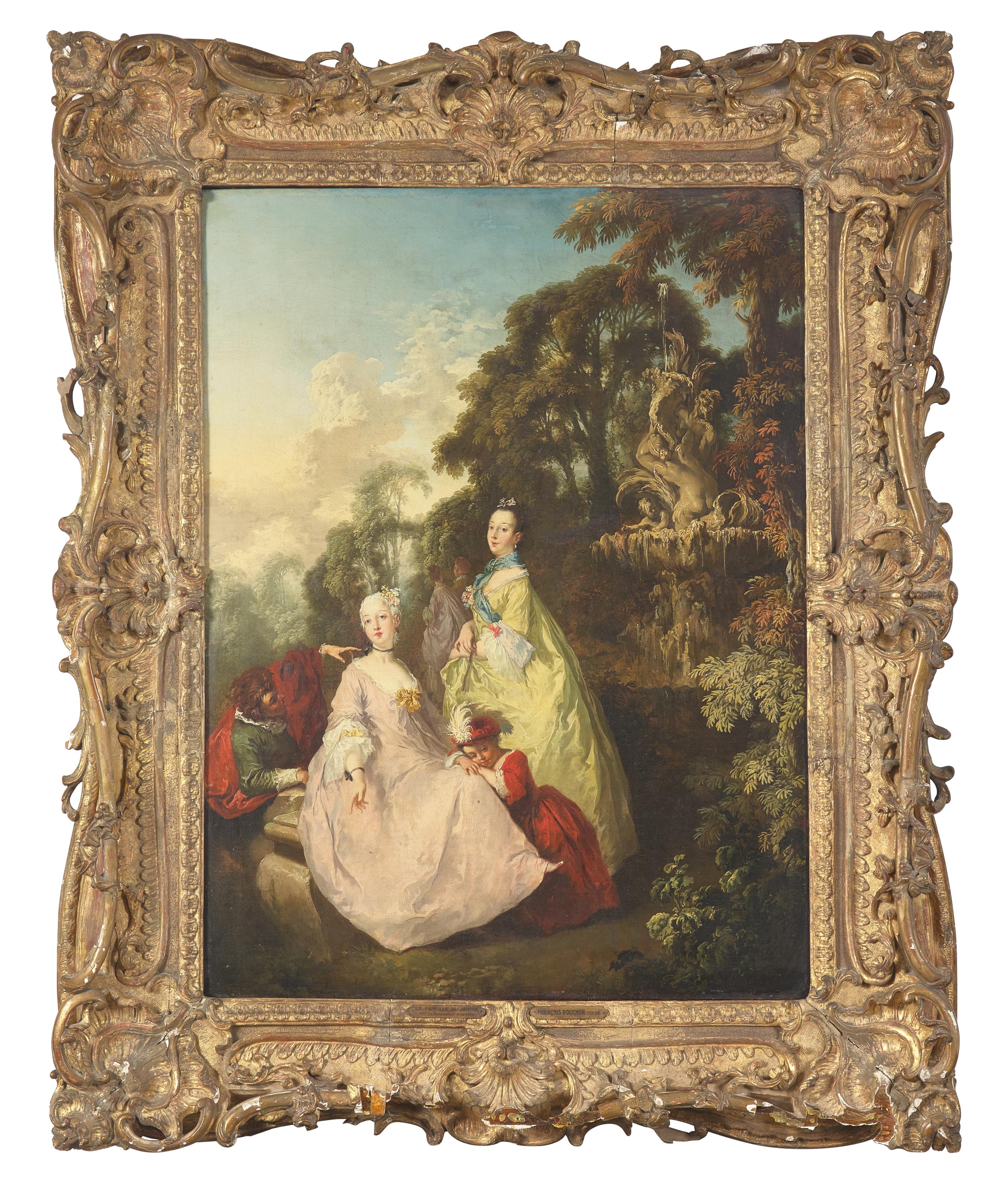 Famille au Jardin (Mme Pompadour et sa Mère )