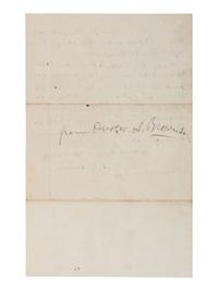 BROWNSON, Orestes A. (1803-1876). Autograph letter signed ("O. A. Brownson"). 8 April 1871.