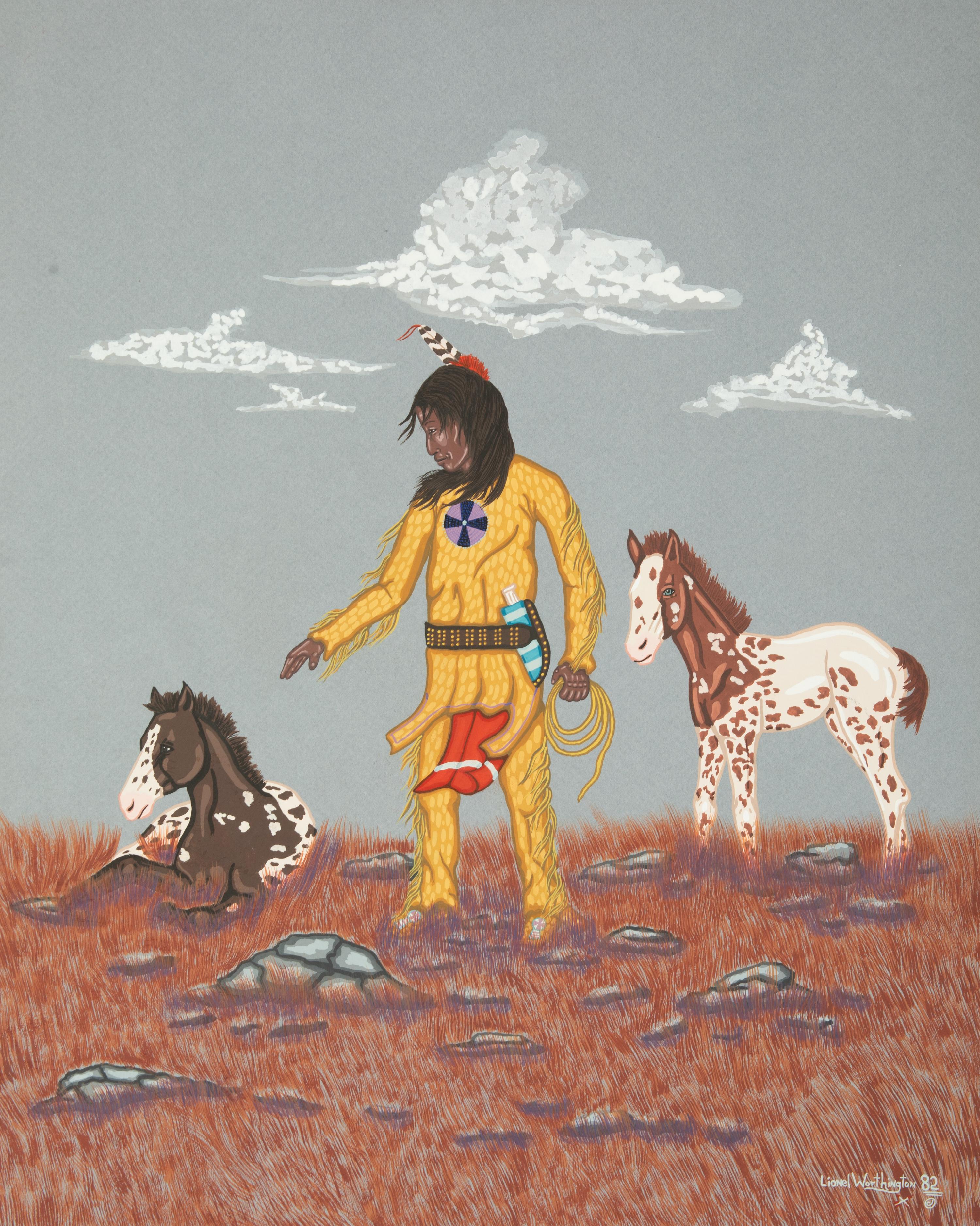 Six Works: To Catch a Pony, Warrior, Selecting Camp Site, Moving On, Winter Traveler and War Leader