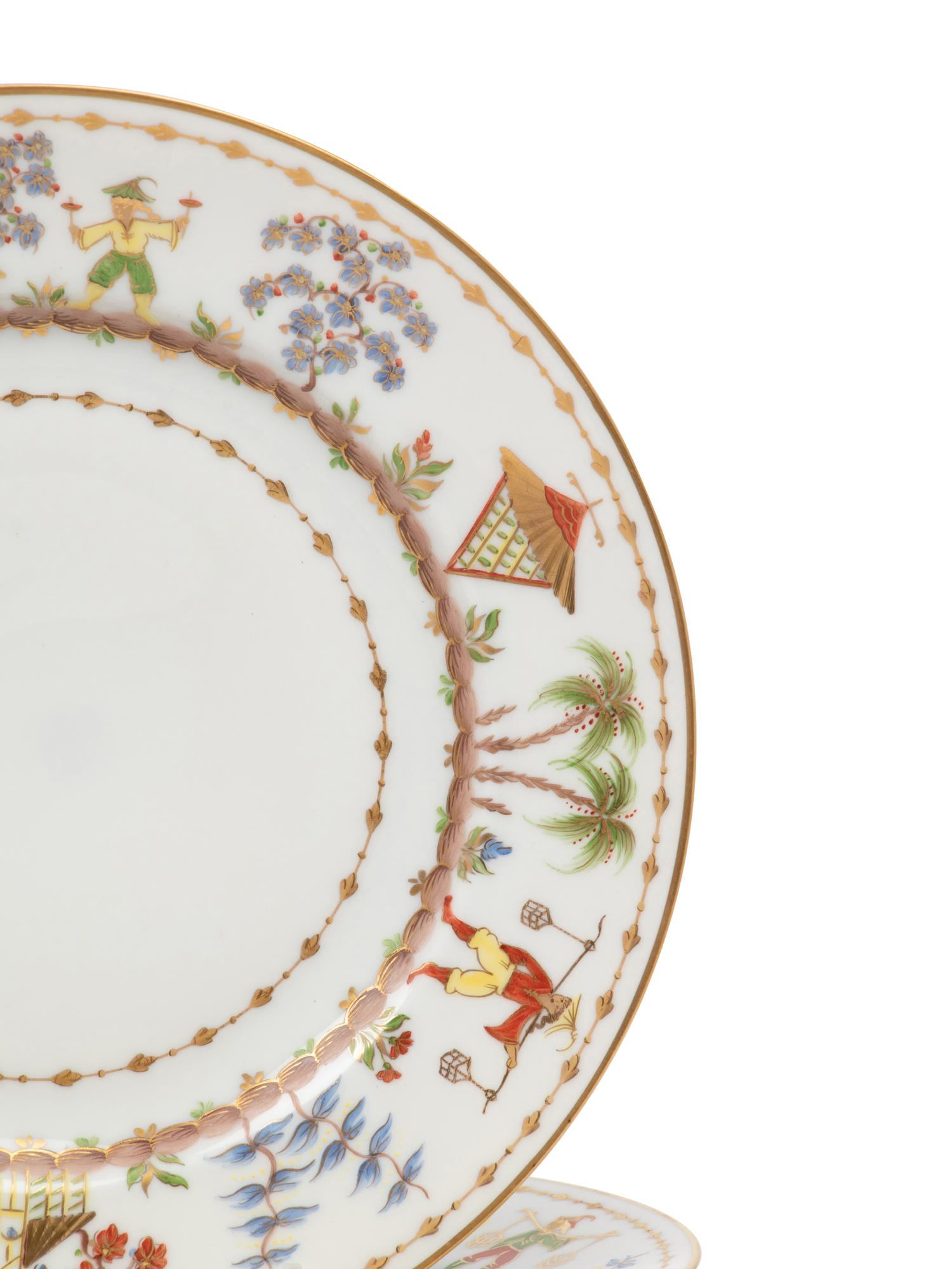 A Le Tallec Cirque Chinois Porcelain Service