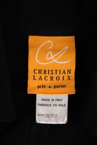 Christian Lacroix Black Dress,