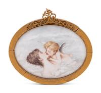 A Continental Painted Porcelain Plaque