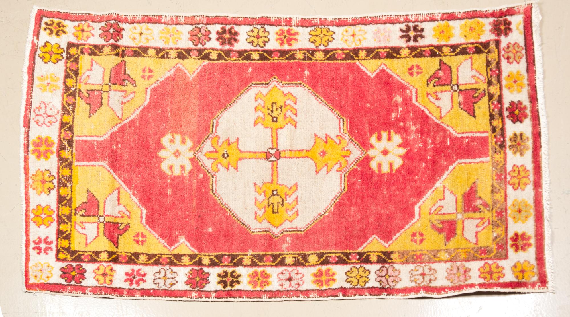 A Northwest Persian Wool Rug 4 feet 11 1/2 inches x 2 feet 7 1/2 inches.