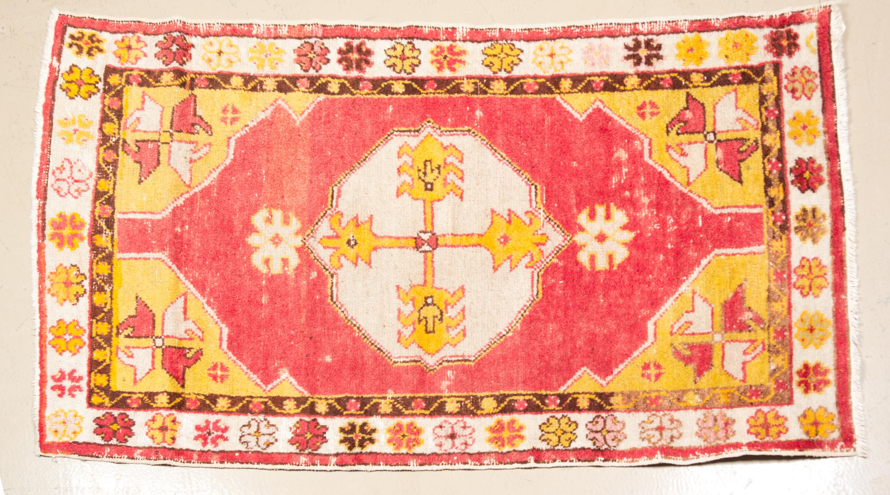 A Northwest Persian Wool Rug 4 feet 11 1/2 inches x 2 feet 7 1/2 inches.
