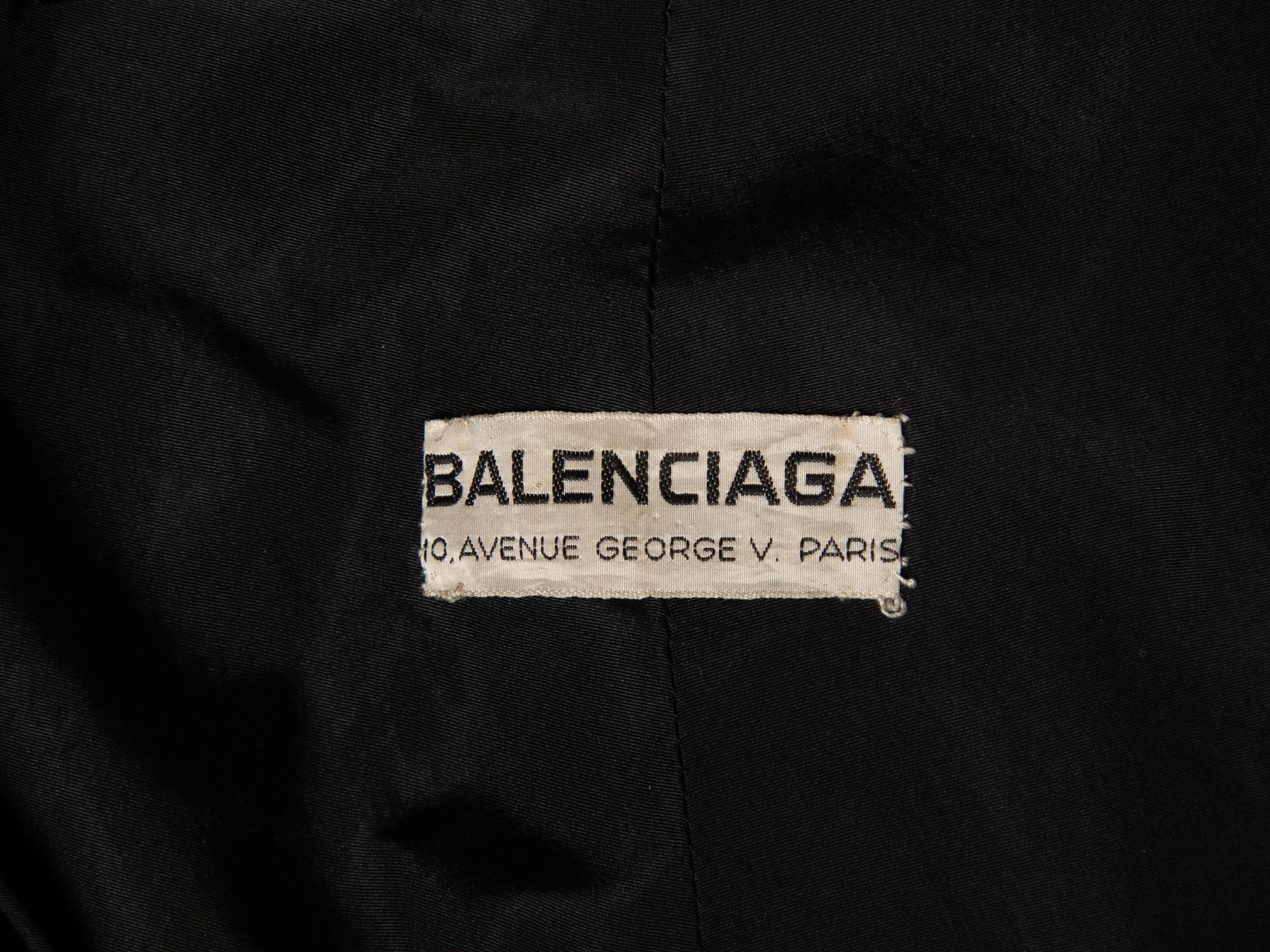 Balenciaga, Silk Tent Coat, Spring 1957
