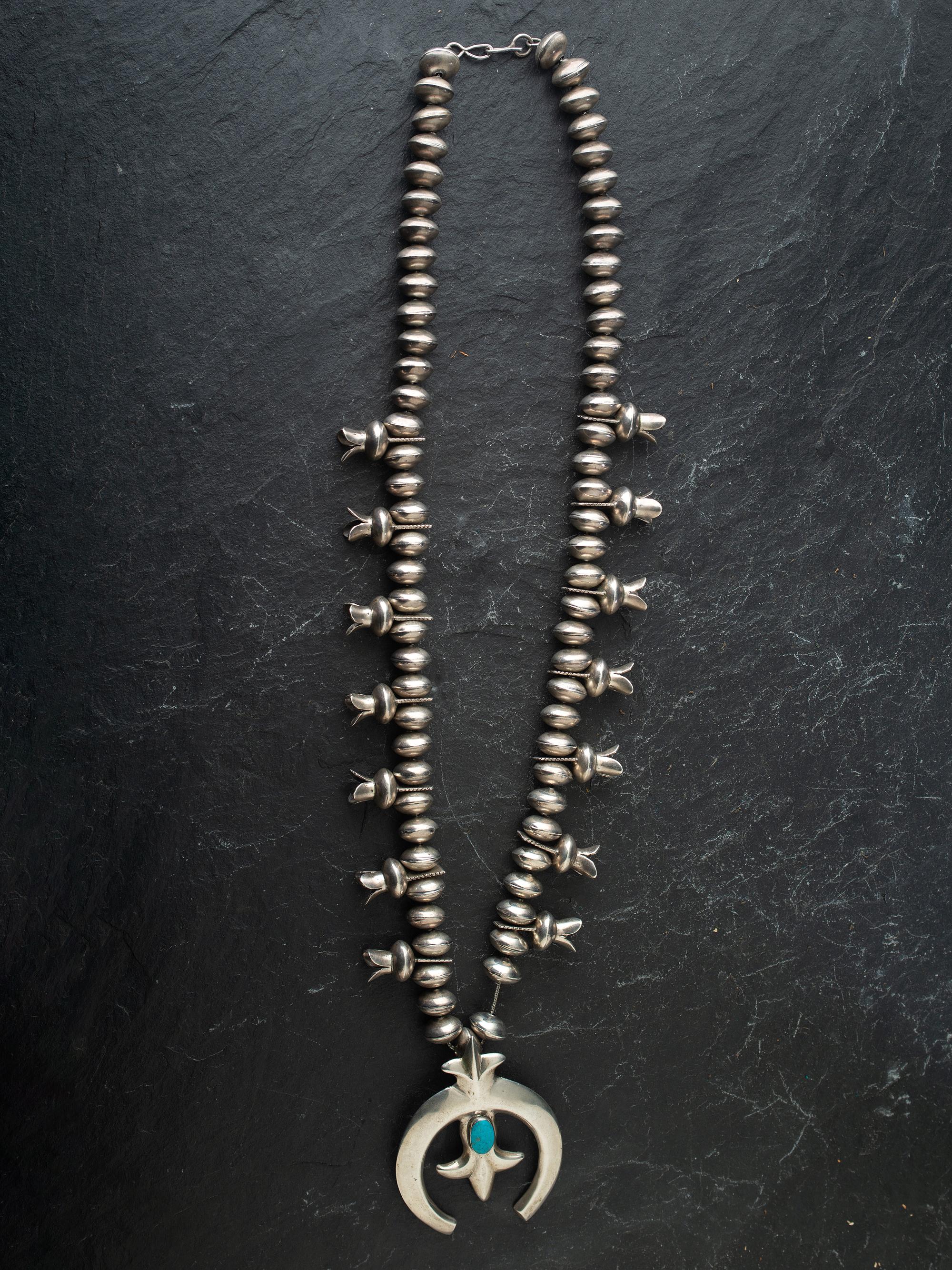Silver Squash Blossom Necklace
