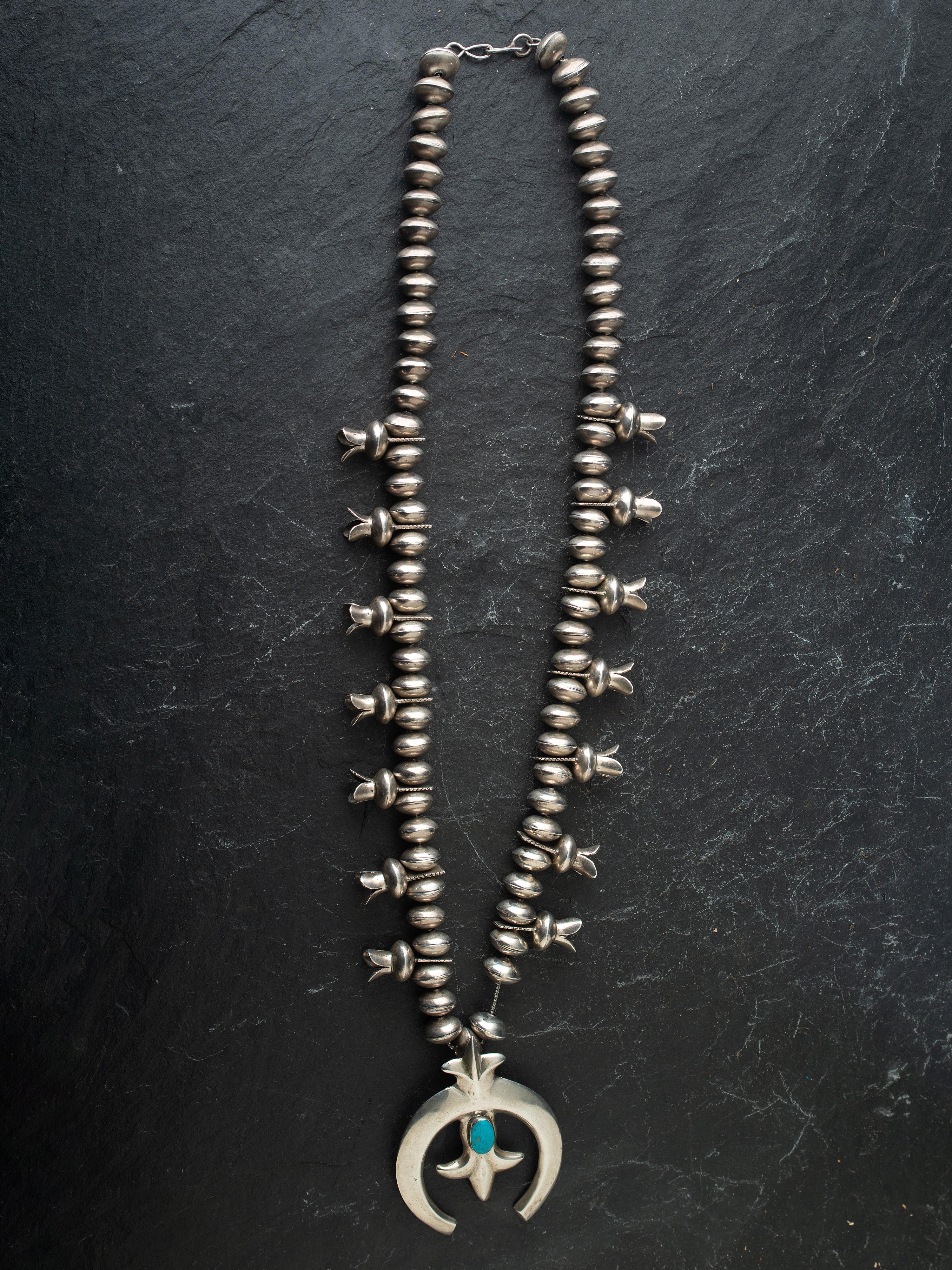 Silver Squash Blossom Necklace