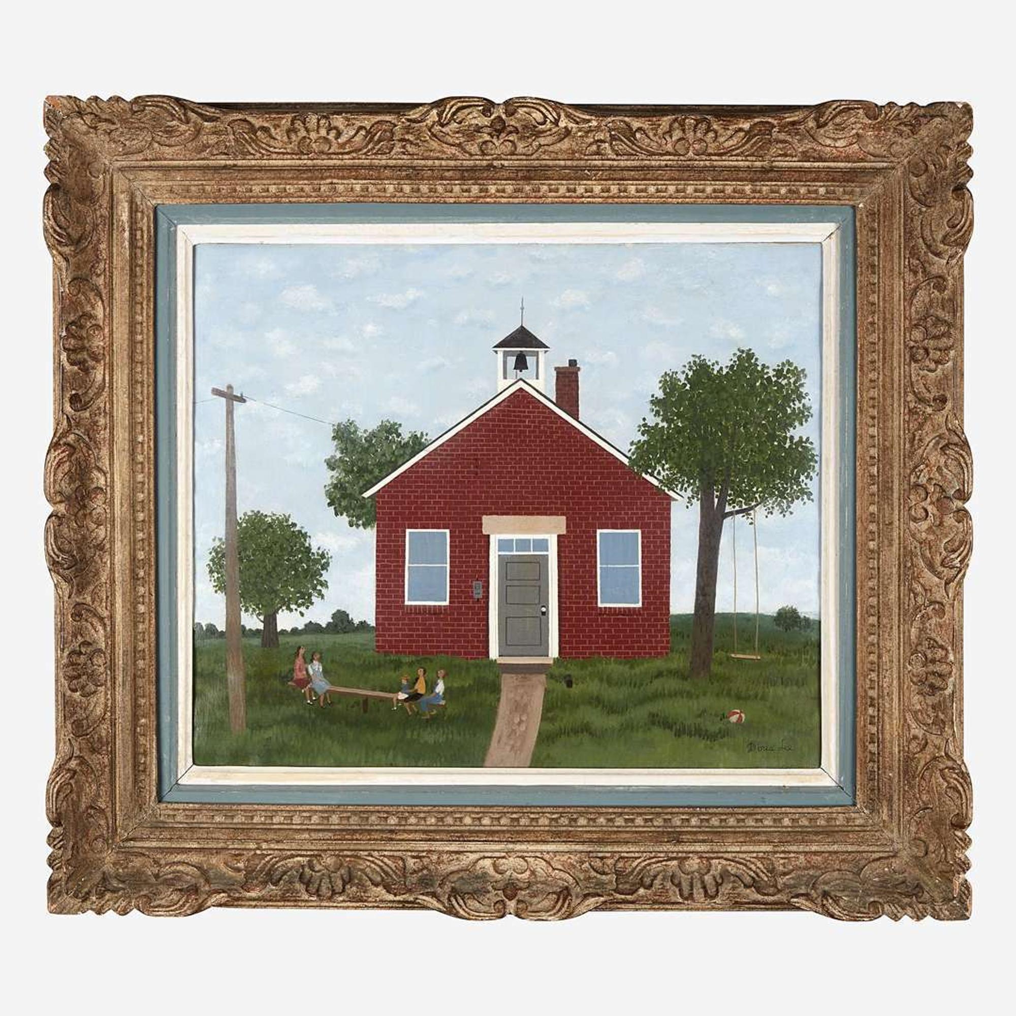 Doris Emrick Lee (American, 1905-1983) Country Schoolhouse