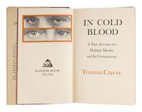 CAPOTE, Truman (1924-1984). In Cold Blood . New York: Random House, [1965].