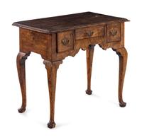 A Queen Anne Burl Walnut Dressing Table