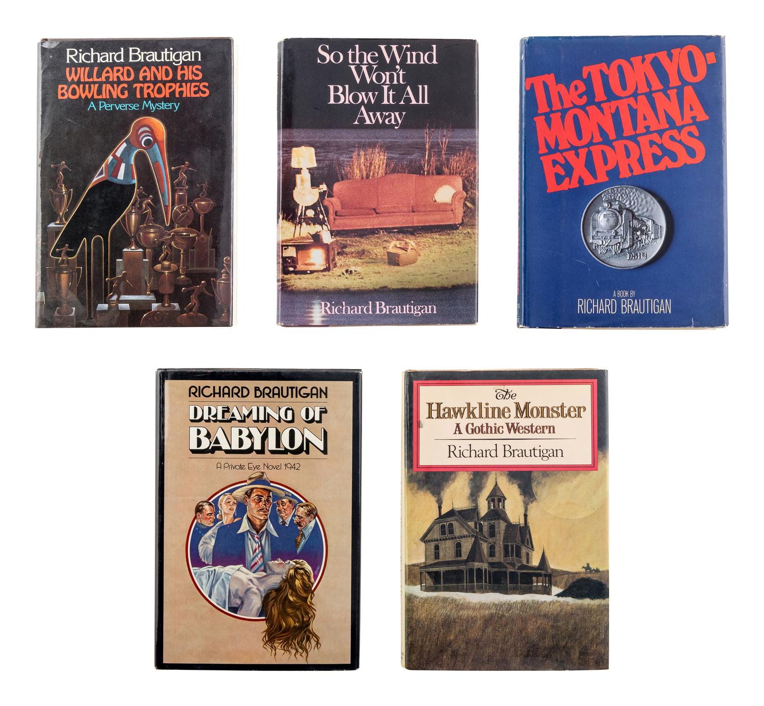 BRAUTIGAN, Richard (1935-1984). A group of 6 works by Brautigan, ALL FIRST EDITIONS, comprising: