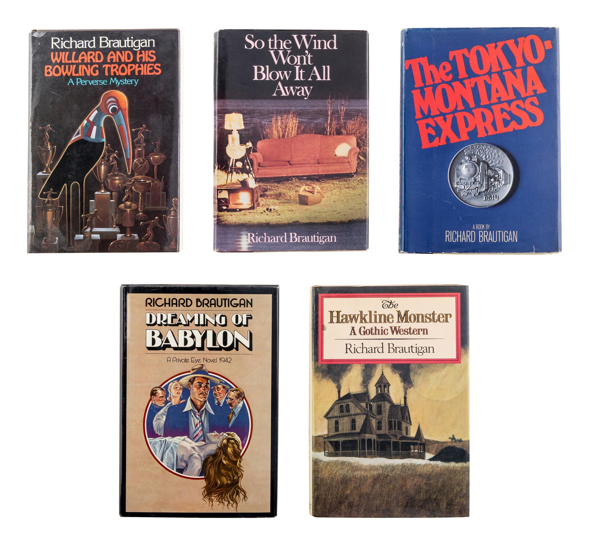BRAUTIGAN, Richard (1935-1984). A group of 6 works by Brautigan, ALL FIRST EDITIONS, comprising: