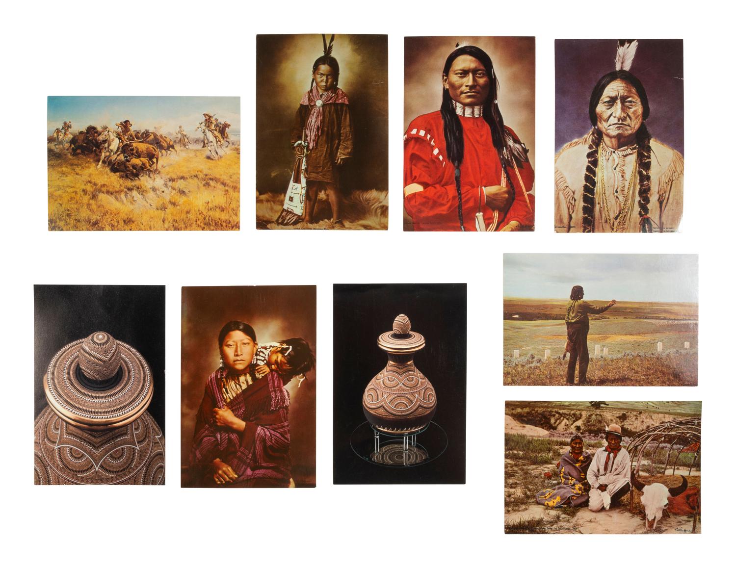 [NATIVE AMERICANS]. A group of 45+ postcards of Native Americans, incl. real photo postcards.