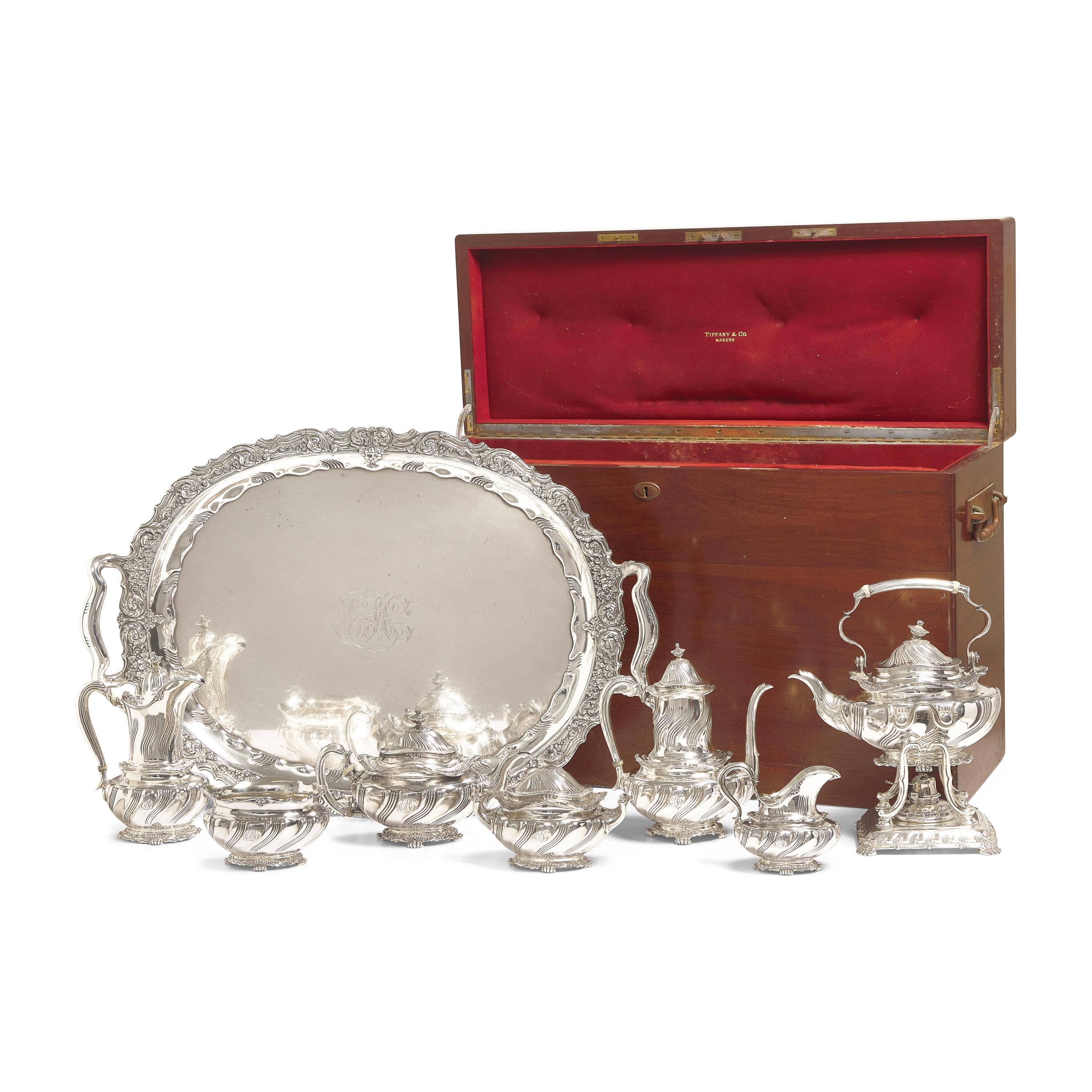 A Tiffany & Co. Silver Seven Piece Tea and Coffee Service, plus Tray