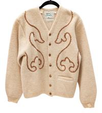 Five H Bar C Bronc-Shawl Wool Sweaters with horse and rope embellishments