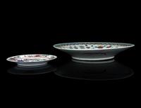 Two Famille Rose Porcelain Plates