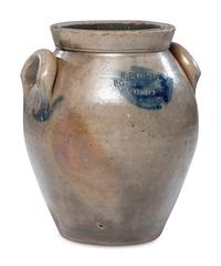 A Rare S. Purdy One-Gallon Ovoid Stoneware Crock