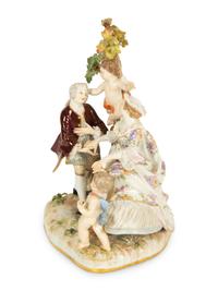 A Meissen Porcelain Figural Group — 19th Century