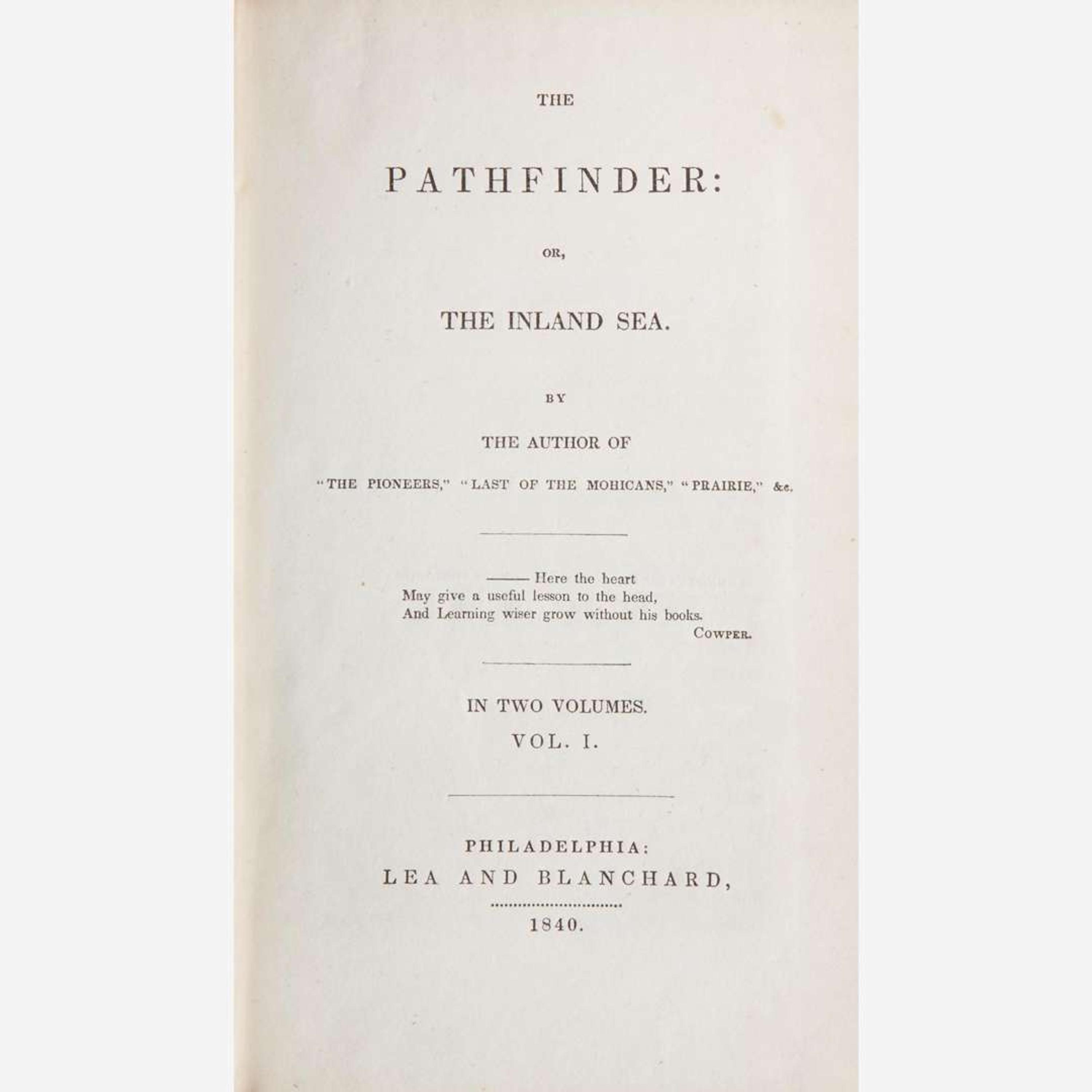 [Literature] (Cooper, James Fenimore) The Pathfinder: Or, The Inland Sea