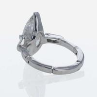 A Diamond and 14K White Gold Ring 2.64 Carat Marquise Diamond, GIA Certified