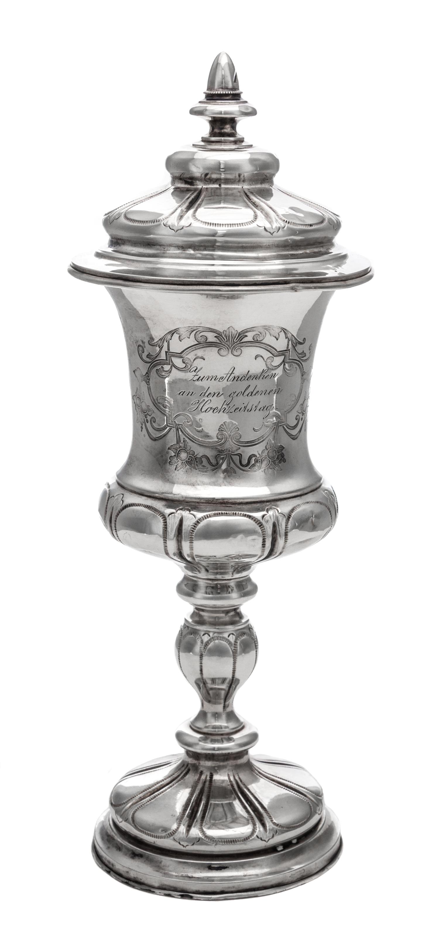 A German Silver Pokal Height 11 1/2 inches. — LATE 19TH/EARLY 20TH CENTURY