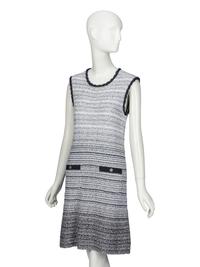 CHANEL, SLEEVELESS GRADIENT KNIT DRESS