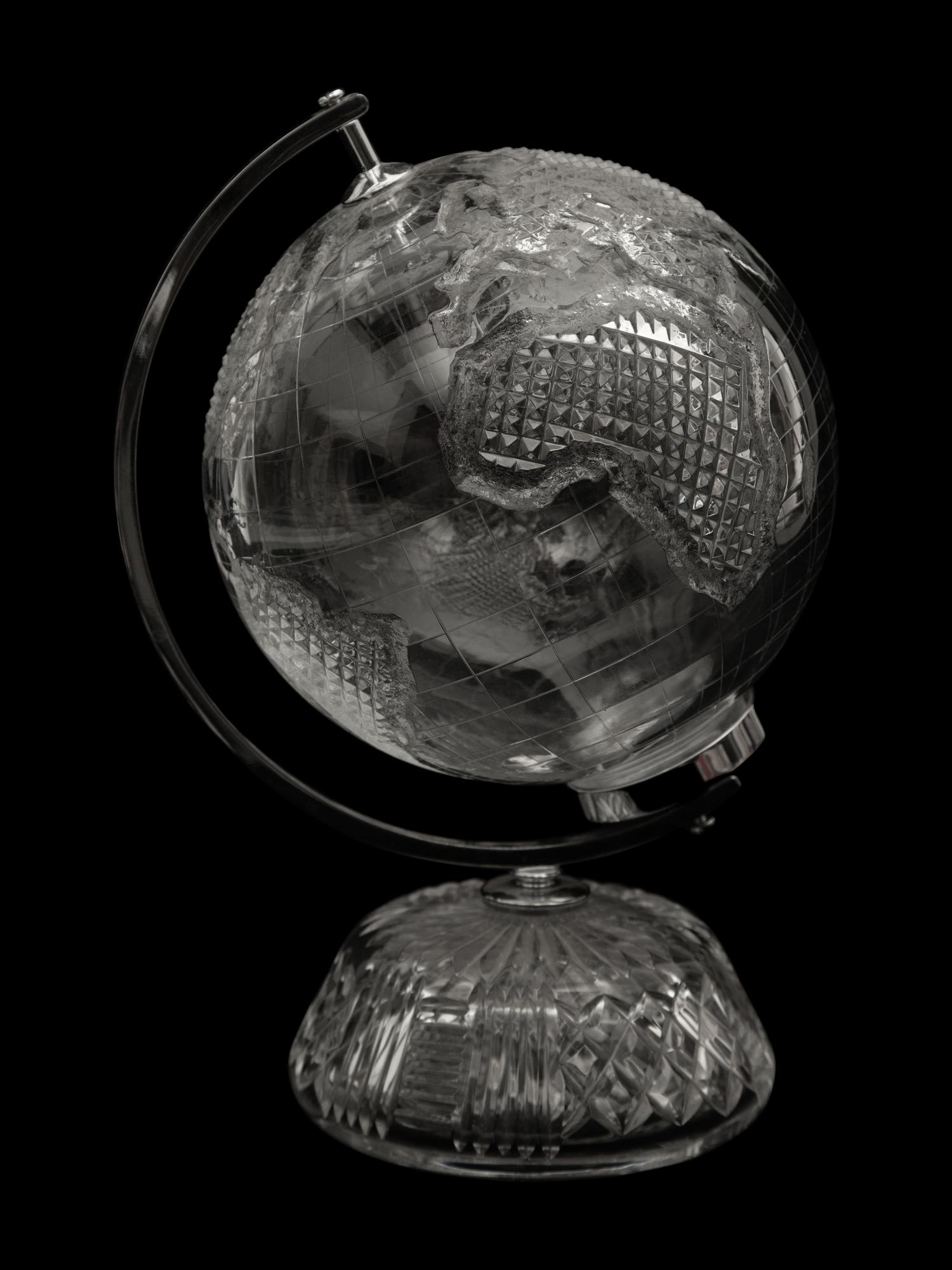 A Waterford Small World Globe on Stand — 20th Century