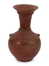 An Asian Red-Ware Sprinkler or Incense Vessel