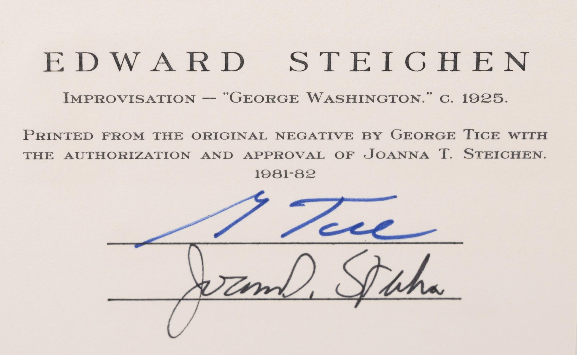 A group of five photographs (from Twenty-Five Photographs printed by George Tice with labels signed by George Tice and Joanna Steichen)