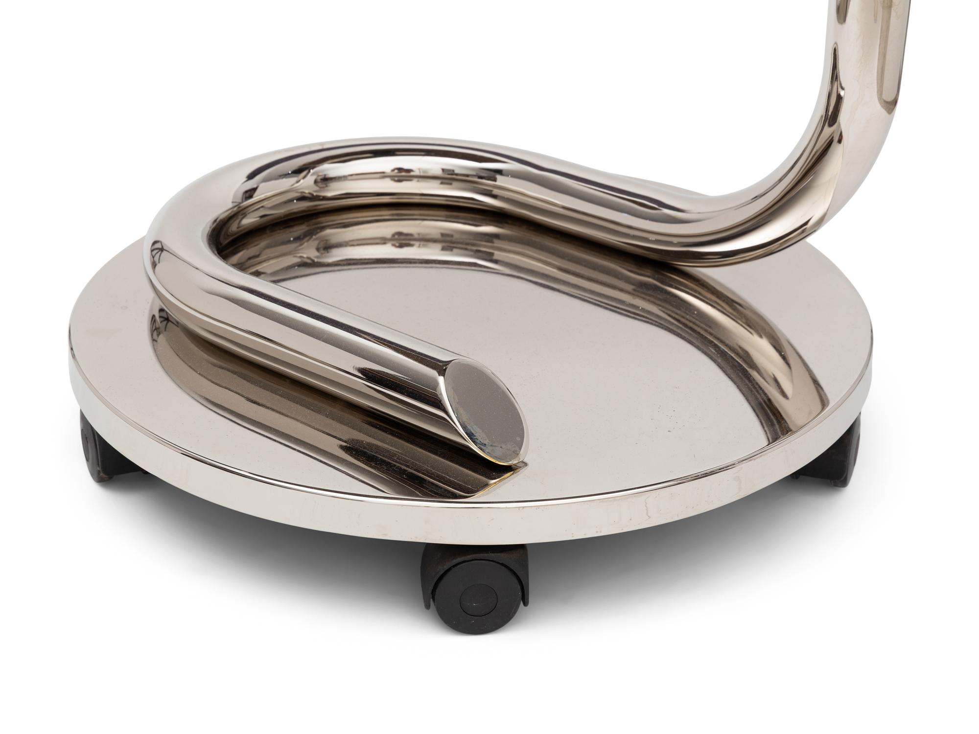 A Nickel-Plated Anaconda Bar Cart