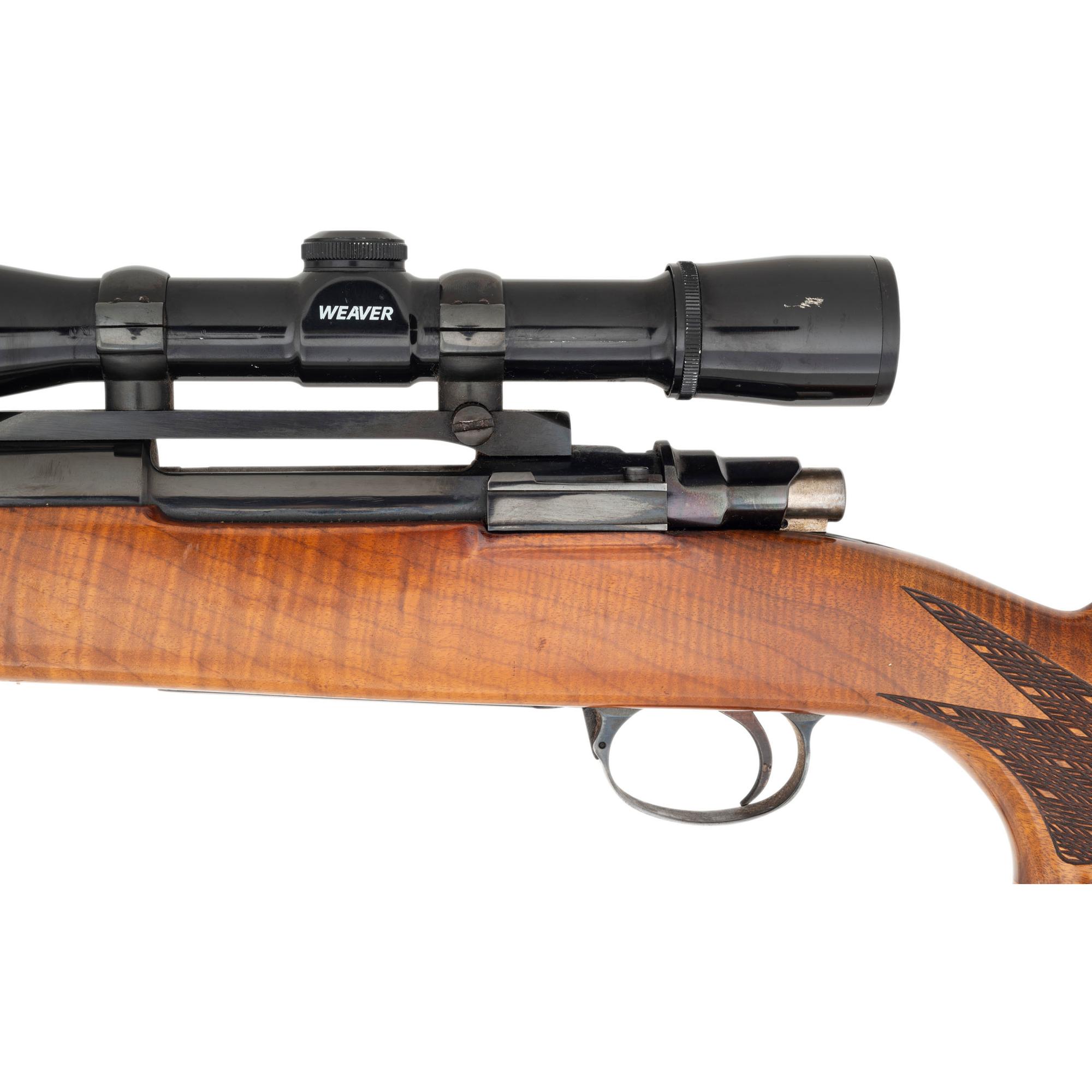 ** Sporterized Mauser 98 with Sleeved Barrel and Weaver Scope