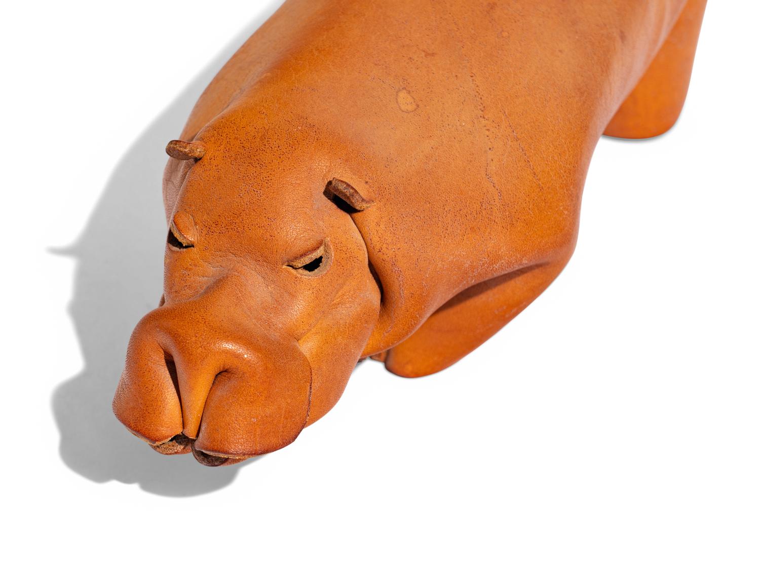 Two Leather Hippos