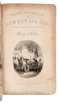 DICKENS, Charles (1812-1870). Dombey and Son. London: Bradbury & Evans, 1848.