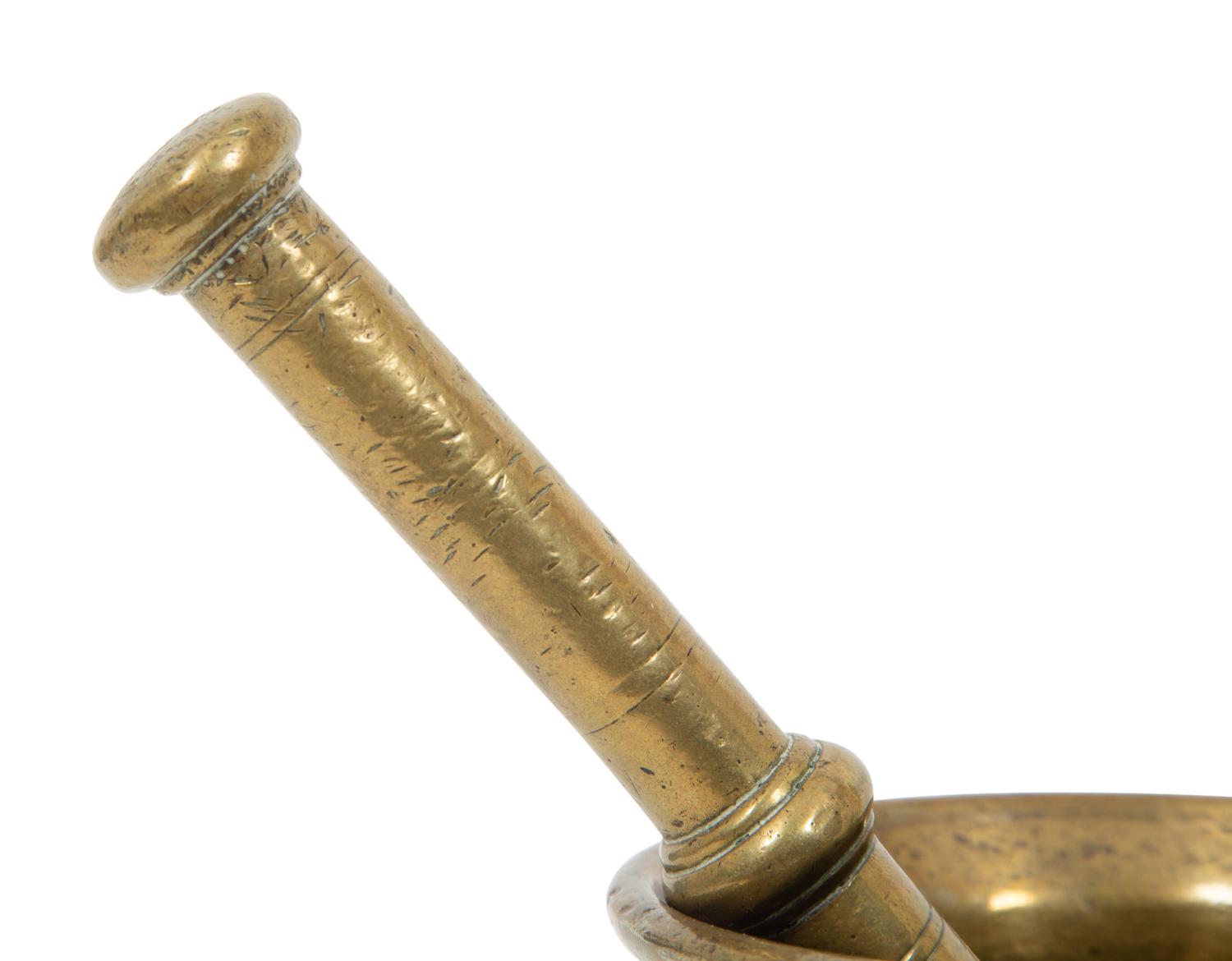 An English Bell Metal or Bronze Mortar and Pestle
