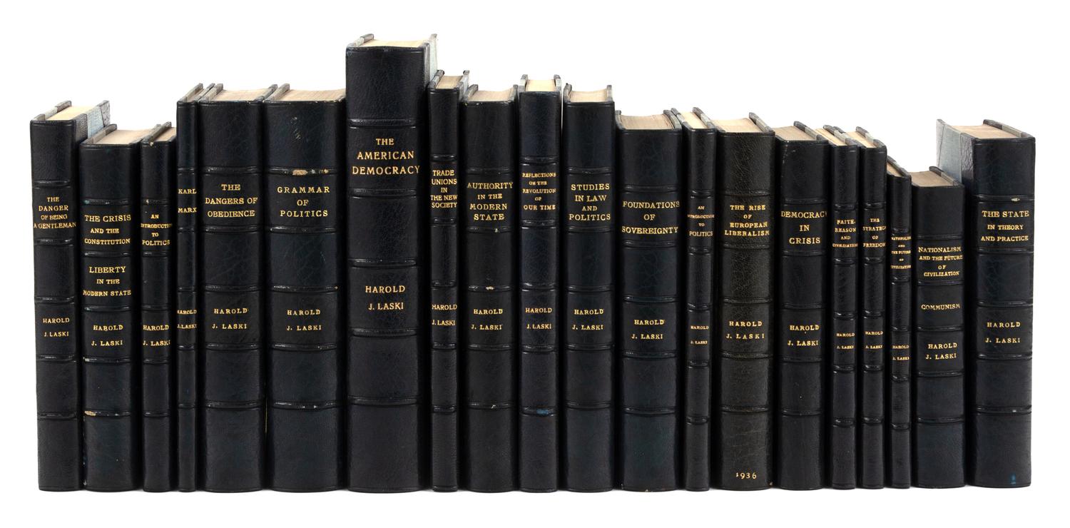 [LASKI, Harold Joseph (1893-1950)]. A group of 21 works by Harold Joseph Laski relating to politics and democracy, including: