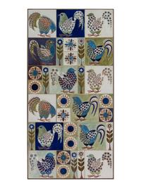 A Royal Copenhagen Tile Panel Attributed to Berte Jessen
