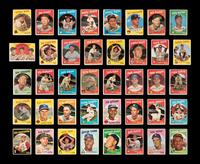 A Collection of 1959 Topps Baseball Cards Including Multiple Hall of Famers (86)