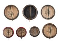 [ROOSEVELT, Theodore (1858-1919)]. A group of 8 items promoting Theodore Roosevelt, incl. campaign buttons and Second Progressive Convention program from Chicago, 1916.