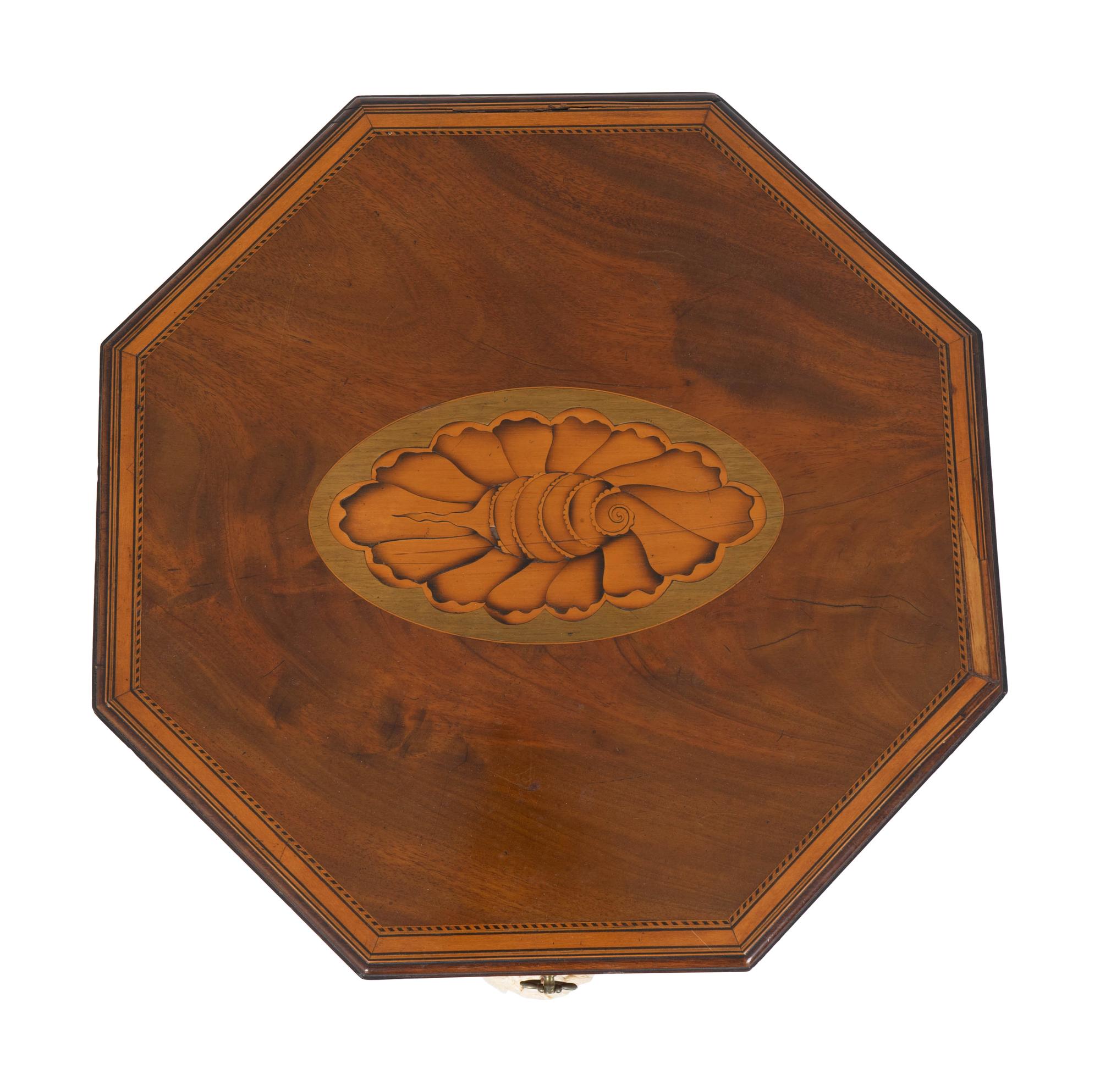 A George III Mahogany Marquetry Cellarette — 19TH CENTURY