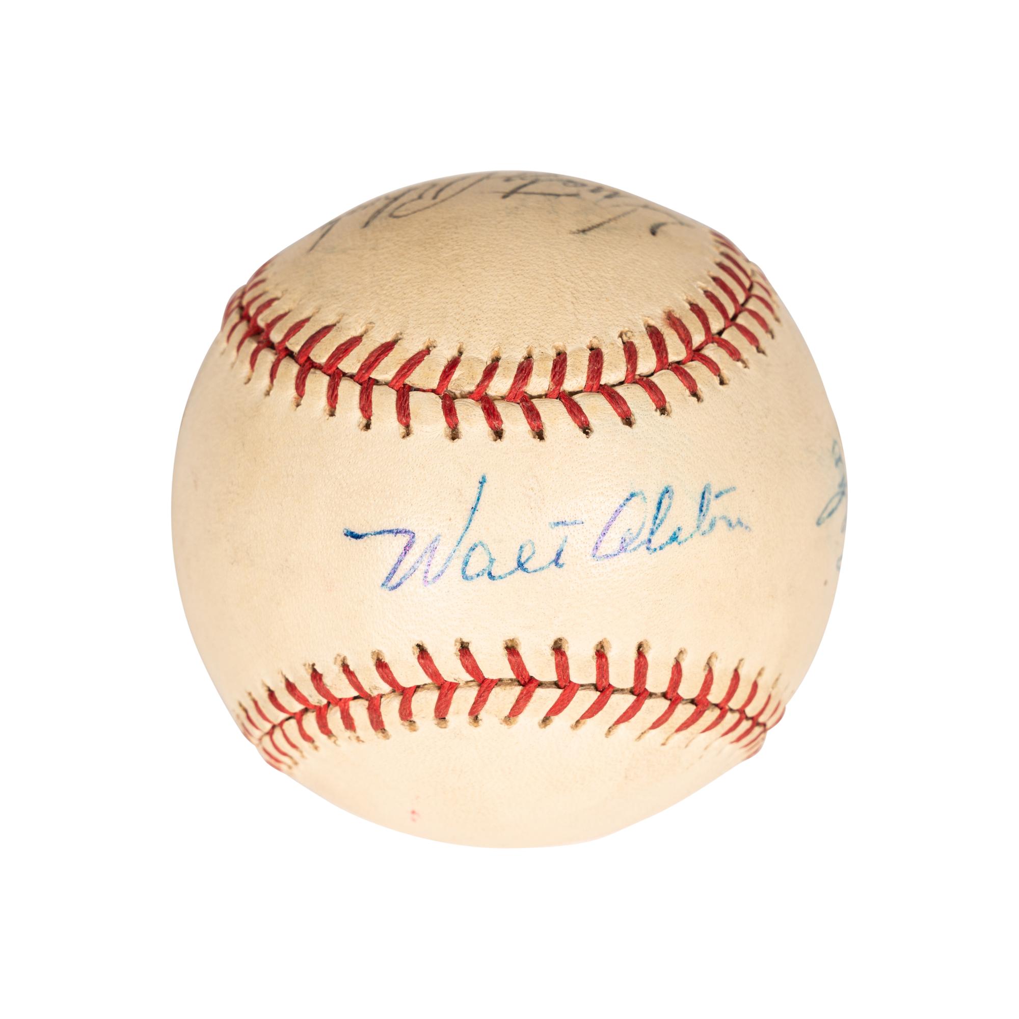 A Group of Signed Autograph Baseballs and One Signed Autograph Softball,