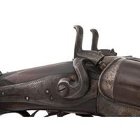 William Moore & Co. Side Lever Coach Gun with Decorative Wells Fargo Markings