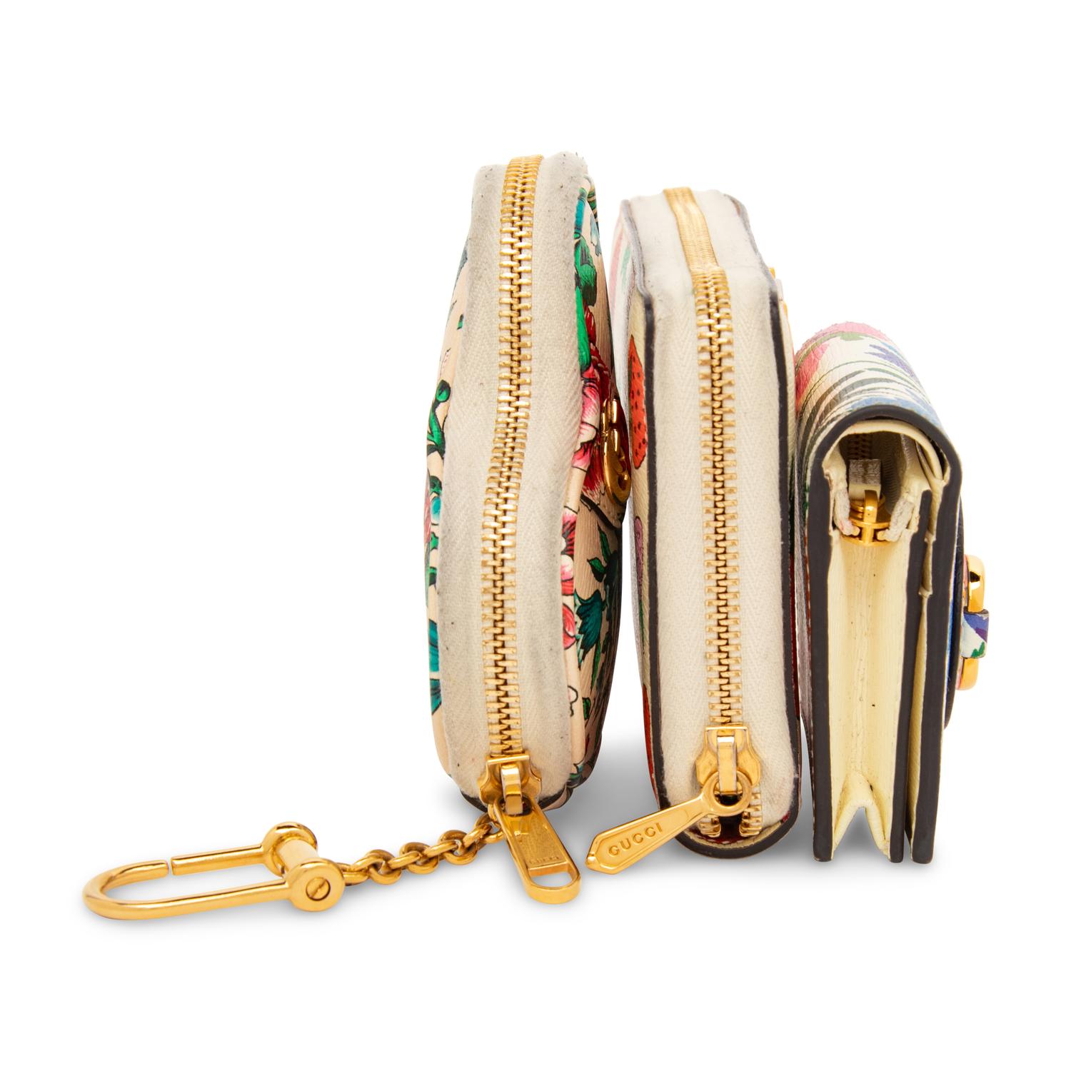 GUCCI, THREE PRINTED WALLETS