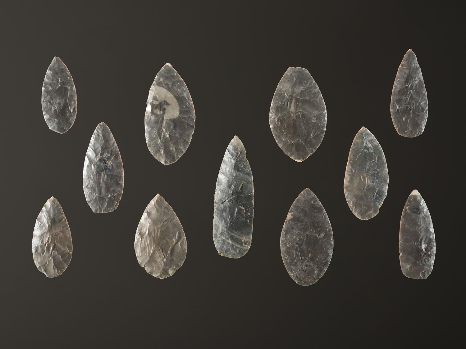 A Cache of Hornstone Blades