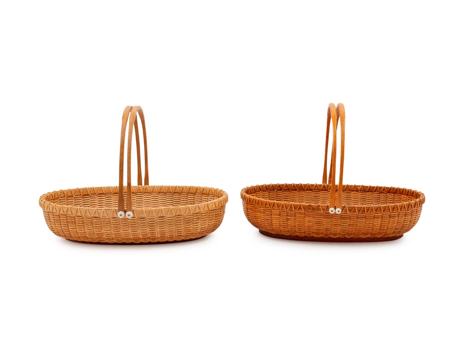 A Pair of Nantucket Baskets by Paul Willer