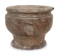 A Continental Carved Marble Mortar