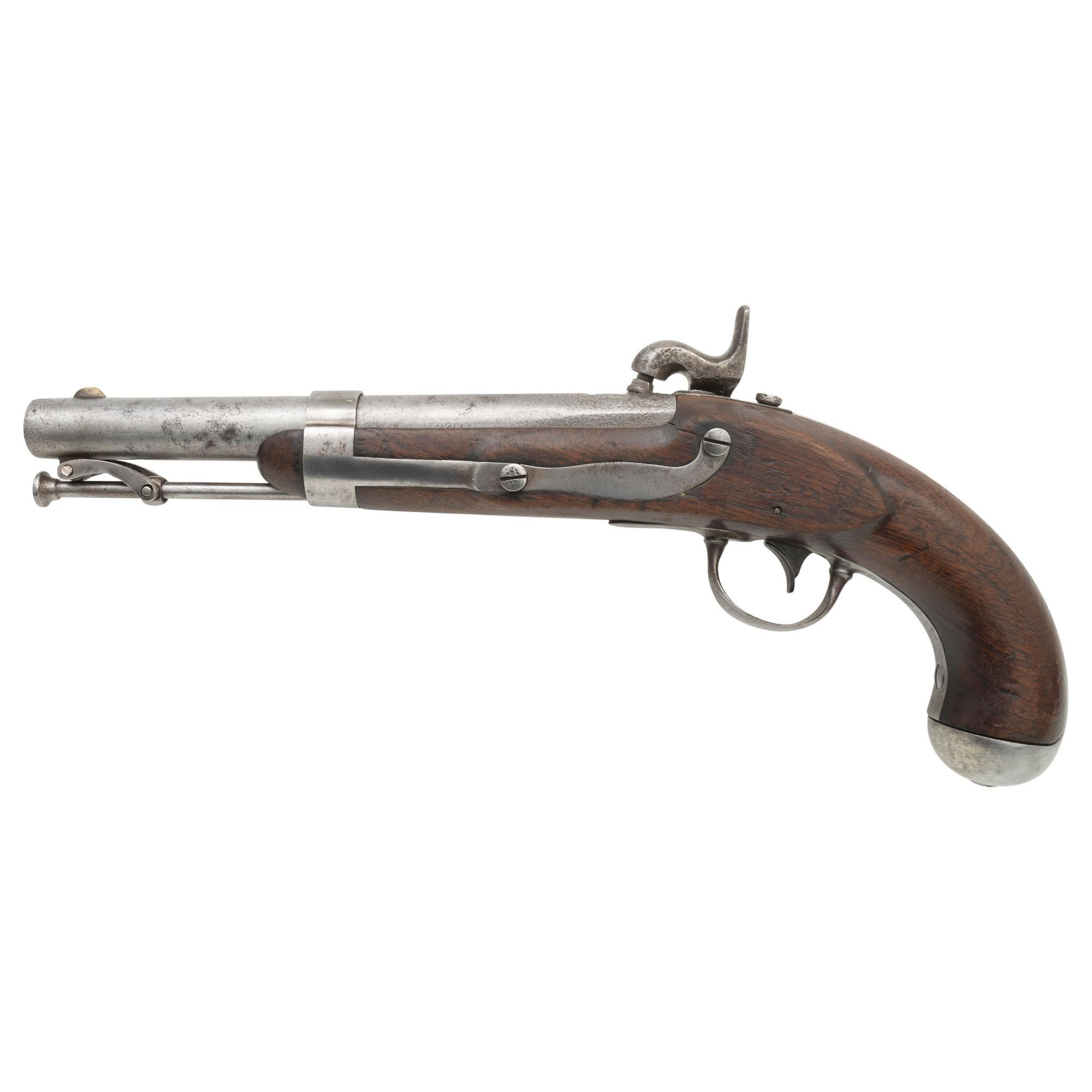 US Model 1836 A.H. Waters Pistol Converted to Percussion